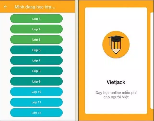 Ứng dụng Vietjack hỗ trợ học tập (Ảnh: Internet).
