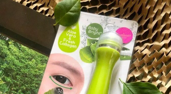 Cây lăn mắt Baby Bright Aloe Vera & Fresh Collagen Eye Roller được chiết xuất từ nha đam giúp giảm nhanh chóng quầng thâm và bọng mắt (Nguồn: internet)