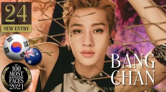 Bang Chan (Stray Kids) nam thần tượng K-Pop trong danh sách 100 gương mặt đẹp trai nhất năm 2021. (Nguồn: Internet)