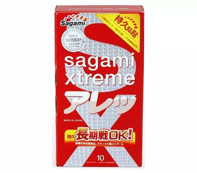 Bao cao su gai Sagami Xtreme Feel Long từ Nhật Bản (Ảnh: Internet). Bao cao su gai Sagami Xtreme Feel Long từ Nhật Bản (Ảnh: Internet).
