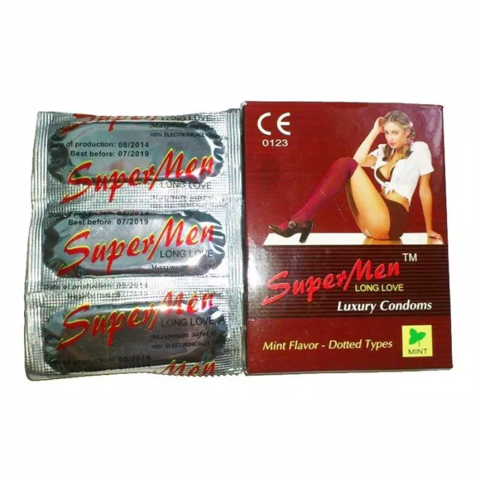 Bao cao su gai SuperMen của Nga (Ảnh: Internet). Bao cao su gai SuperMen của Nga (Ảnh: Internet).