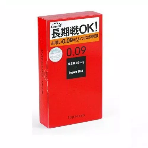 Bao cao su gai Sagami Super Dot 0.09 của Nhật Bản (Ảnh: Internet).