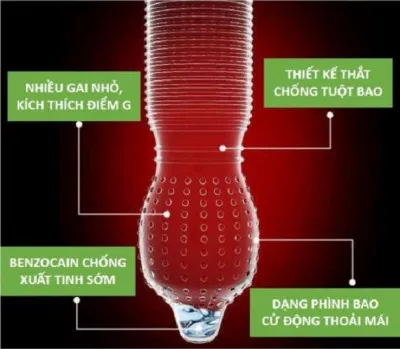 Bao cao su gai OLO 0.01 India Gamma Formula được thiết kế tối ưu cho cuộc yêu đầy cảm xúc (Ảnh: Internet). Bao cao su gai OLO 0.01 India Gamma Formula được thiết kế tối ưu cho cuộc yêu đầy cảm xúc (Ảnh: Internet).