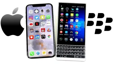 "Táo" đã đánh bại "dâu đen" trên thị trường smartphone (Ảnh: Internet). "Táo" đã đánh bại "dâu đen" trên thị trường smartphone (Ảnh: Internet).