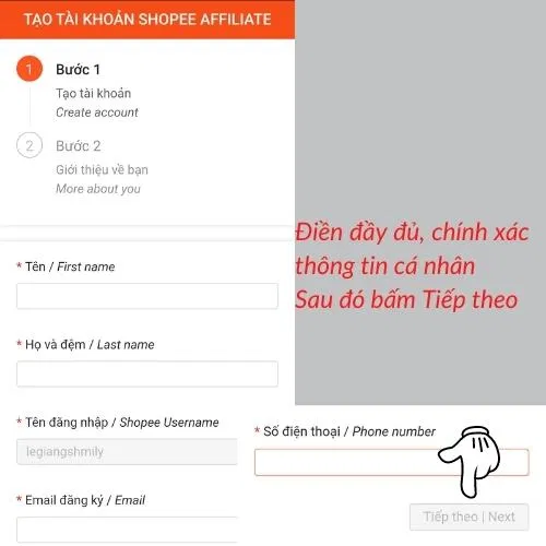 Các bước đăng ký kiếm tiền từ Shopee Affliate dành cho nhà bán hàng (Nguồn: BlogAnChoi). Các bước đăng ký kiếm tiền từ Shopee Affliate dành cho nhà bán hàng (Nguồn: BlogAnChoi).