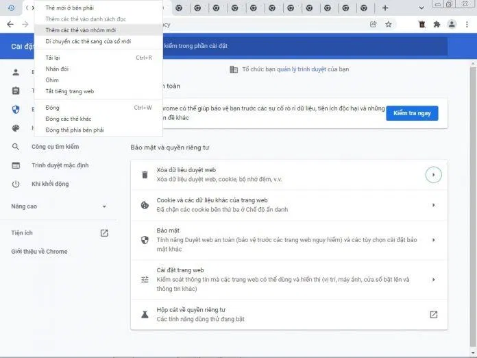 Gom nhiều tab vào một nhóm (Ảnh: BlogAnChoi). Gom nhiều tab vào một nhóm (Ảnh: BlogAnChoi).
