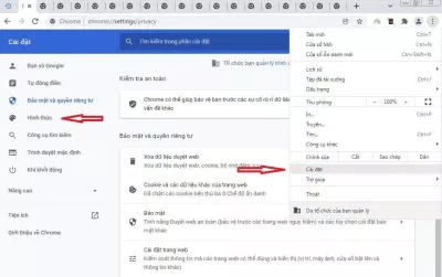 Mở Cài đặt và chọn Hình thức (Ảnh: BlogAnChoi). Mở Cài đặt và chọn Hình thức (Ảnh: BlogAnChoi).