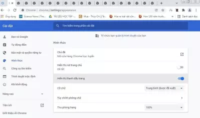 Bật Hiển thị thanh dấu trang (Ảnh: BlogAnChoi). Bật Hiển thị thanh dấu trang (Ảnh: BlogAnChoi).