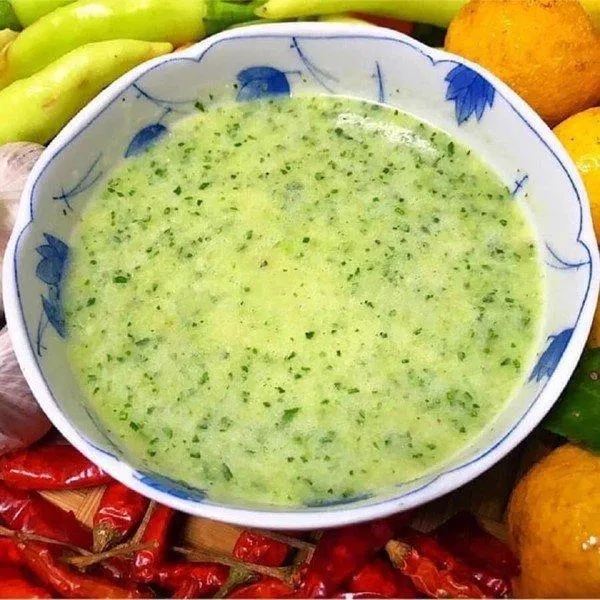 Ảnh minh họa nước chấm mù tạt xanh lẩu hải sản Ảnh minh họa nước chấm mù tạt xanh lẩu hải sản