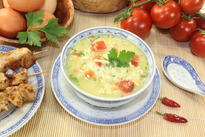 Cháo trứng cà chua (Ảnh: Internet)