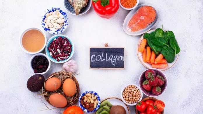 Có thể tăng sản sinh collagen bằng cách bổ sung thực phẩm có chứa collagen hằng ngày (Nguồn: BlogAnChoi)