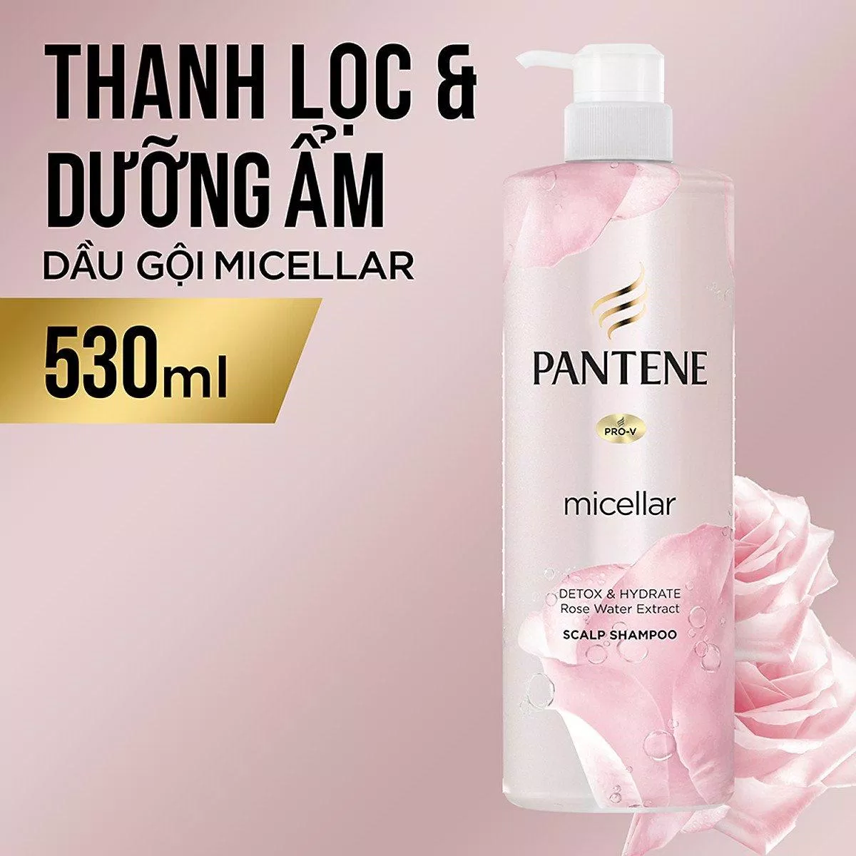 Dầu gội thanh lọc và dưỡng ẩm Pantene Micellar Detox & Hydrate (Nguồn: Internet)