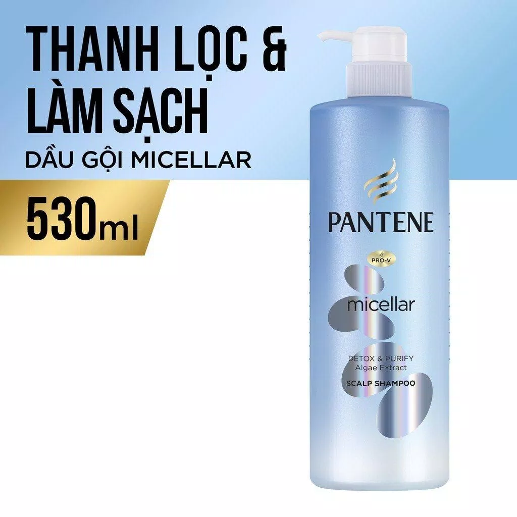 Dầu gội thanh lọc và làm sạch Pantene Micellar Detox & Purify (Nguồn: Internet)