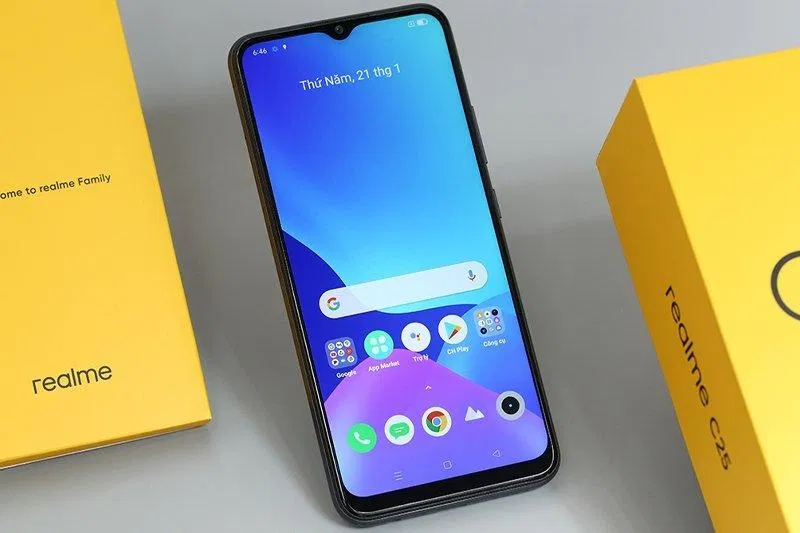 Thiết kế của điện thoại Realme C25. (Nguồn: Internet) Thiết kế của điện thoại Realme C25. (Nguồn: Internet)