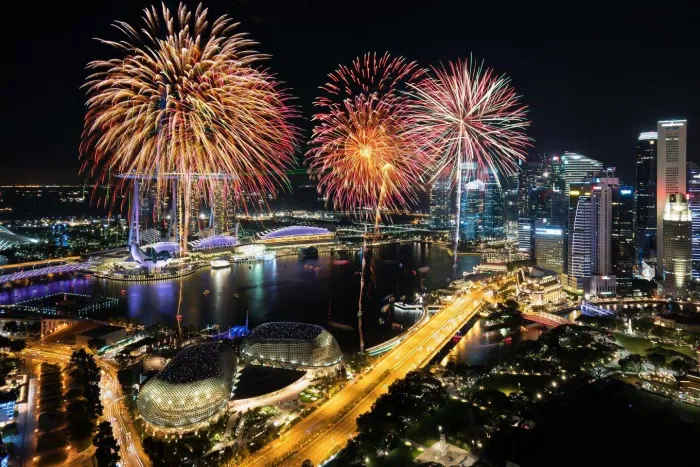 Một màn pháo hoa tại Singapore (Ảnh: Internet)