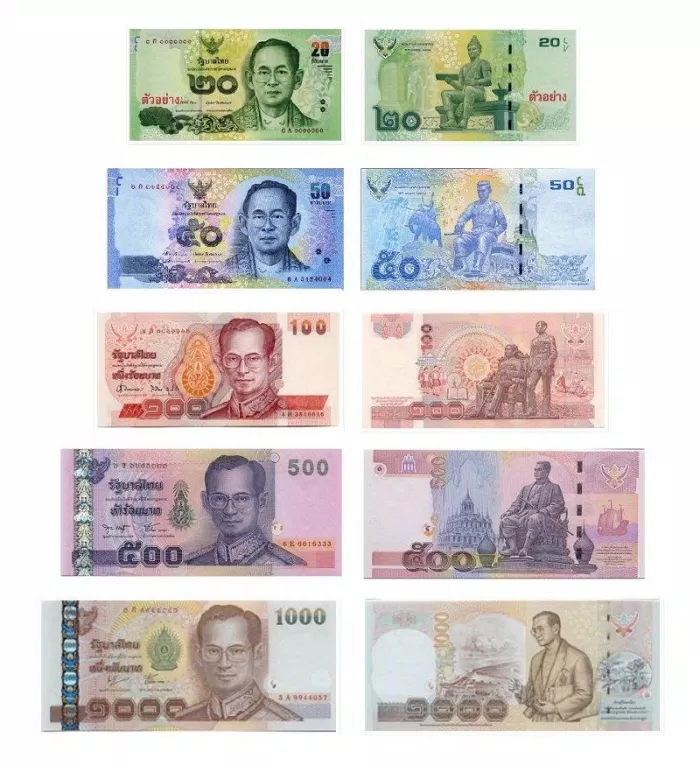 Tờ tiền tại Thái Lan (Ảnh: Internet)