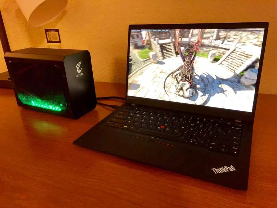 Dùng eGPU có nâng đồ họa cực cao cho laptop hay không? (Ảnh: Internet). Dùng eGPU có nâng đồ họa cực cao cho laptop hay không? (Ảnh: Internet).