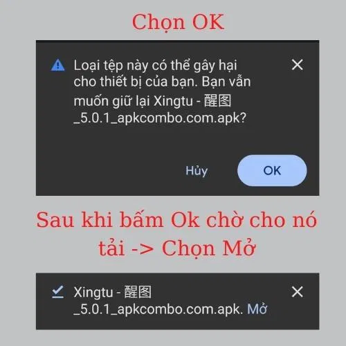 Hướng dẫn tải app Xingtu cho Android (Nguồn: BlogAnChoi). Hướng dẫn tải app Xingtu cho Android (Nguồn: BlogAnChoi).