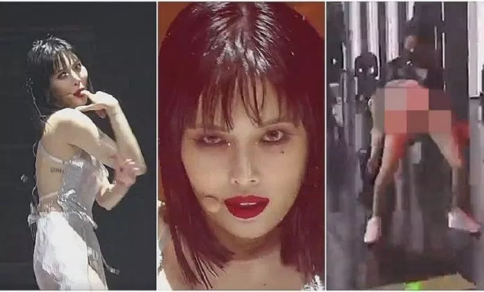 HyunA đã có màn trình diễn "bỏng mắt" ở Seoul Music Award. (Ảnh: Internet)
