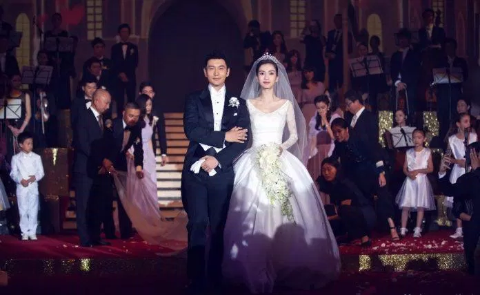 Hôn lễ của Huỳnh Hiểu Minh - Angelababy là đám cưới thế kỷ xa hoa nhất Trung Quốc lúc bấy giờ. (Ảnh: Internet)