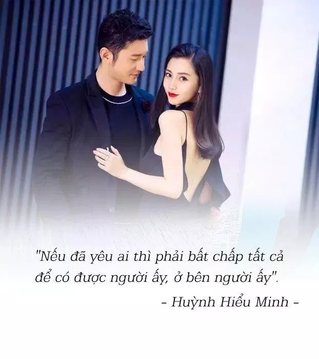 Lời thề của Huỳnh Hiểu Minh - Angelababy năm nào khiến mọi người ngưỡng mộ. (Ảnh: Internet) Lời thề của Huỳnh Hiểu Minh - Angelababy năm nào khiến mọi người ngưỡng mộ. (Ảnh: Internet)