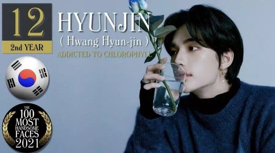 Hyunjin (Stray Kids) nam thần tượng K-Pop trong danh sách 100 gương mặt đẹp trai nhất năm 2021. (Nguồn: Internet)