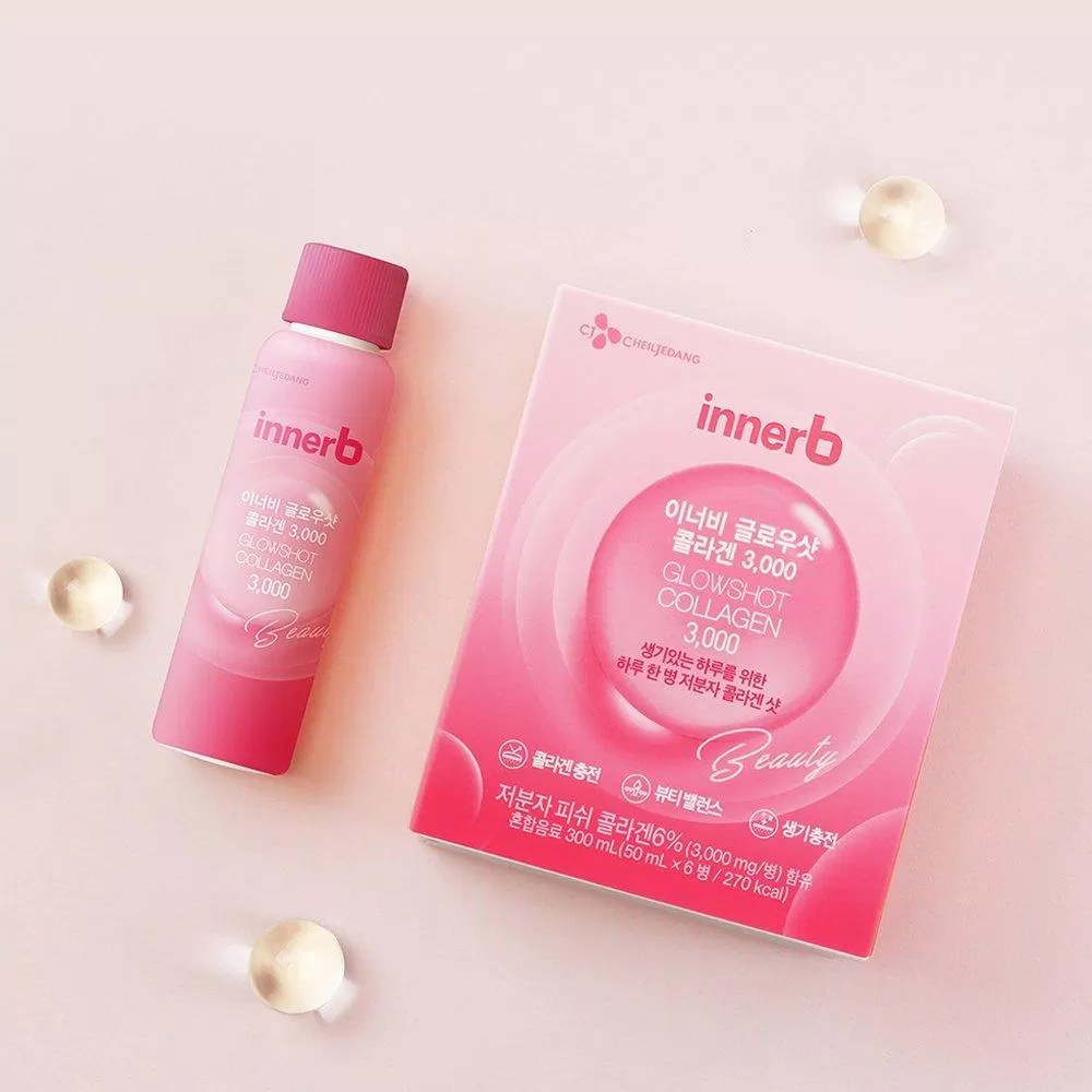 Với hàm lượng Collagen khủng InnerB Glowshot Collagen chính là người bạn thân thiết đối với các làn da đang gặp các dấu hiệu lão hóa (Nguồn: Internet)