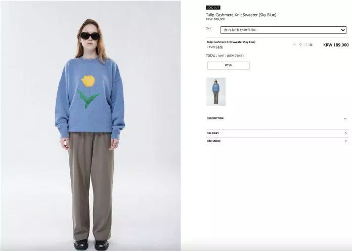 Lisa công khai mặc áo len hiệu của anh trai Jungkook khiến các shipper phát cuồng. (Ảnh: Internet)