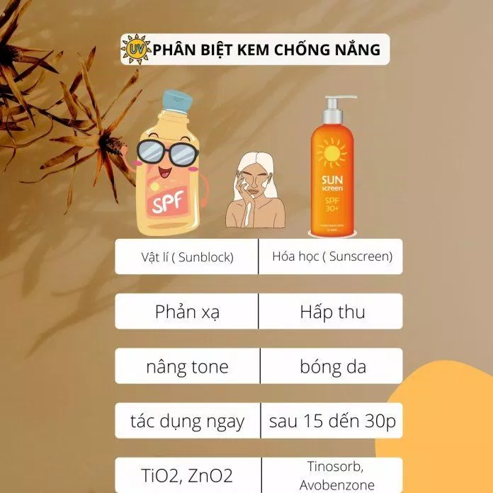 Cách phân biệt kem chống nắng vật lí và hóa học siêu đơn giản (Nguồn: BlogAnChoi)