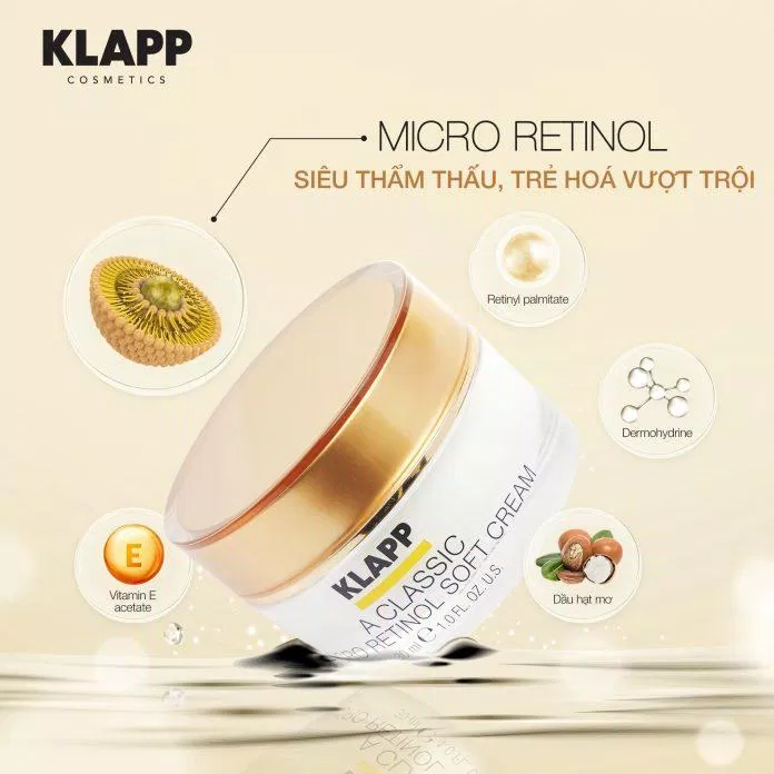 Bảng thành phần kem dưỡng A Classic Micro Retinol Soft Cream được đầu tư cẩn thận với 2 loại retinol cùng nhiều dưỡng chất có lợi cho da (Nguồn: internet)