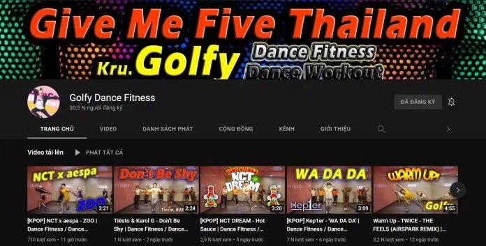 Golfy Dance Fitness (Nguồn: YouTube) Golfy Dance Fitness (Nguồn: YouTube)