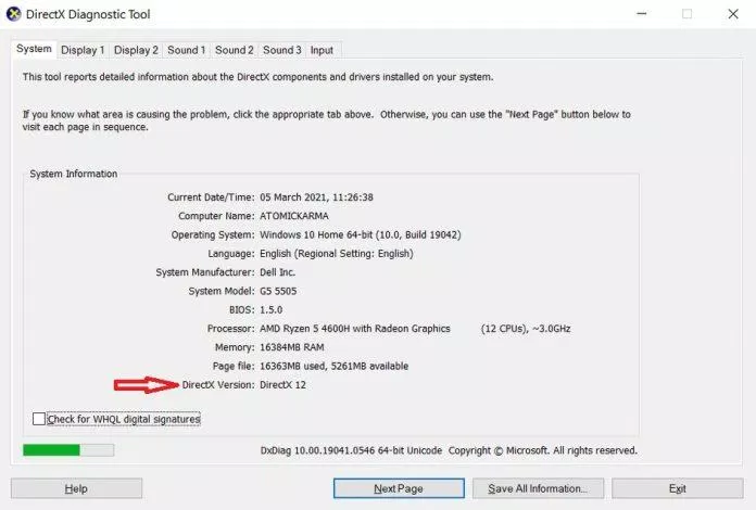 Kiểm tra phiên bản DirectX trên Windows (Ảnh: Internet). Kiểm tra phiên bản DirectX trên Windows (Ảnh: Internet).