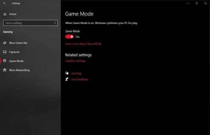 Chế độ chơi game của Windows (Ảnh: Internet). Chế độ chơi game của Windows (Ảnh: Internet).