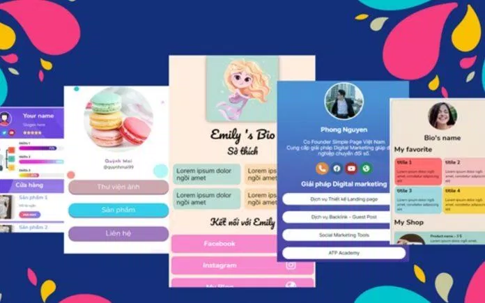 Các trang web giúp tạo link bio bắt mắt hơn (Nguồn: Internet).
