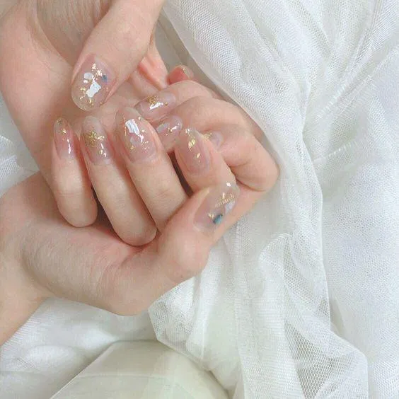 Mẫu nail Tết 2023 đơn giản, thanh lịch. (Ảnh: Internet)