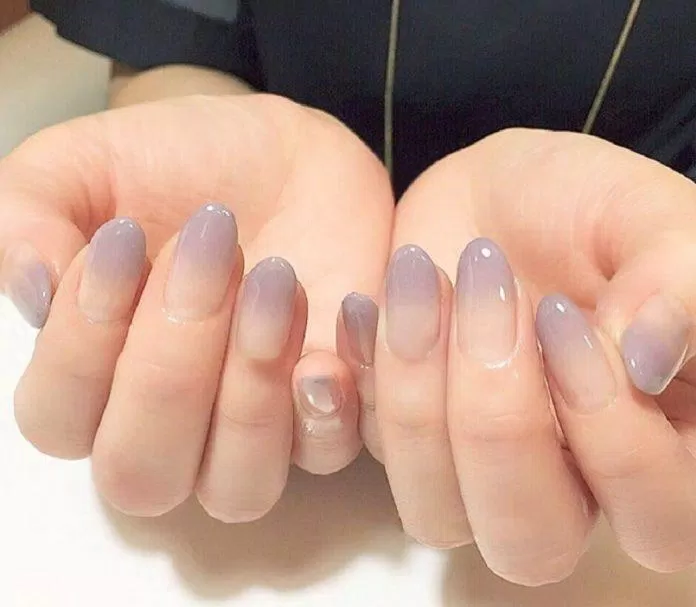 Mẫu nail màu ombre đẹp nhẹ nhàng, dễ thương (ảnh: internet)