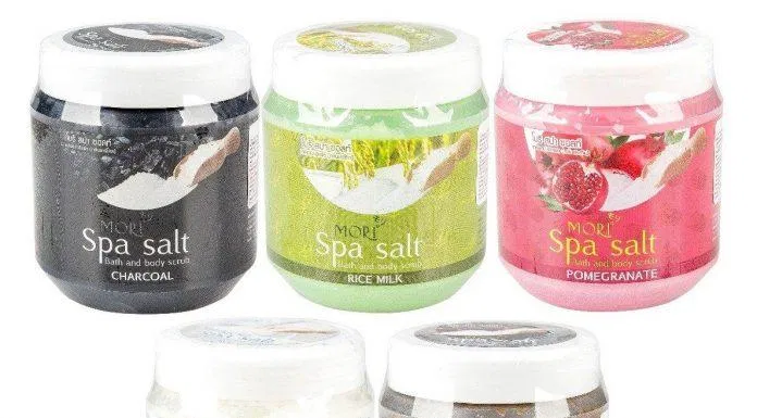 Muối tắm Mori Spa Salt có thiết kế dạng hủ tiện lợi và vệ sinh (nguồn: internet)