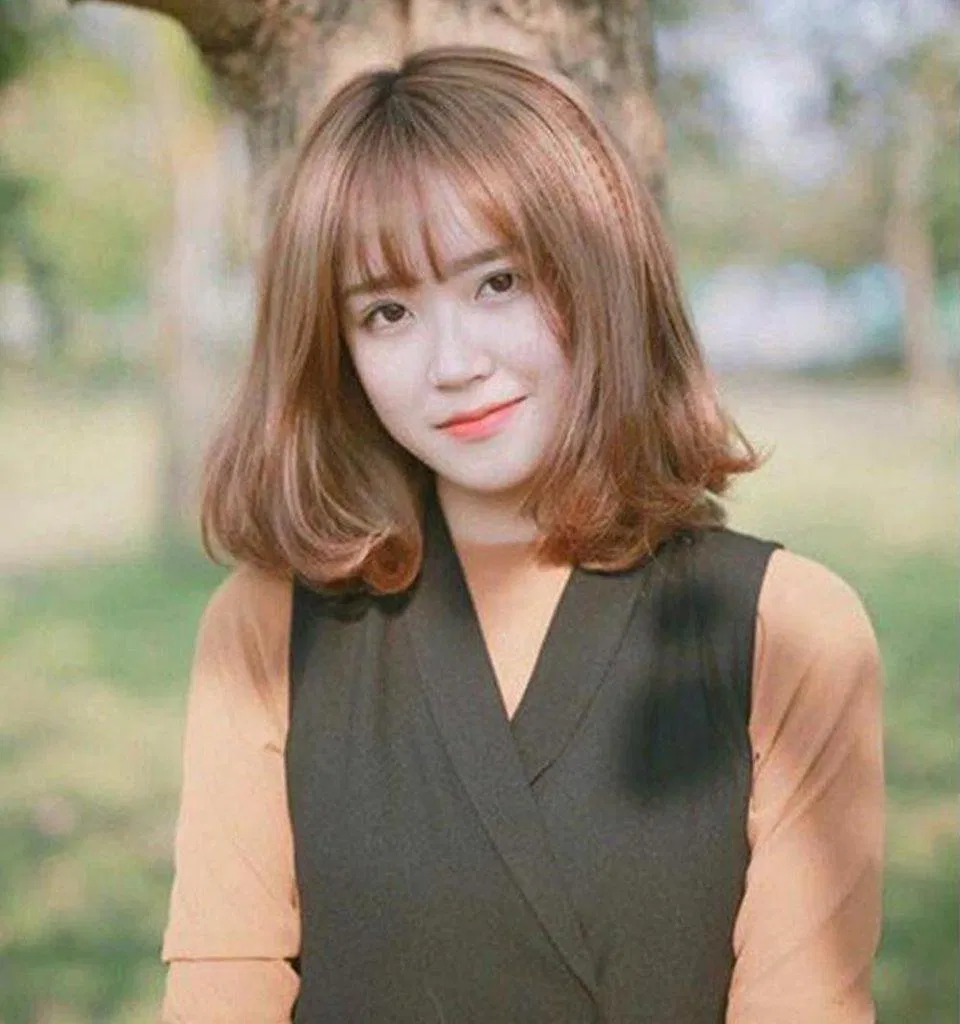 Tóc ngang vai uốn phồng (Nguồn: Internet).