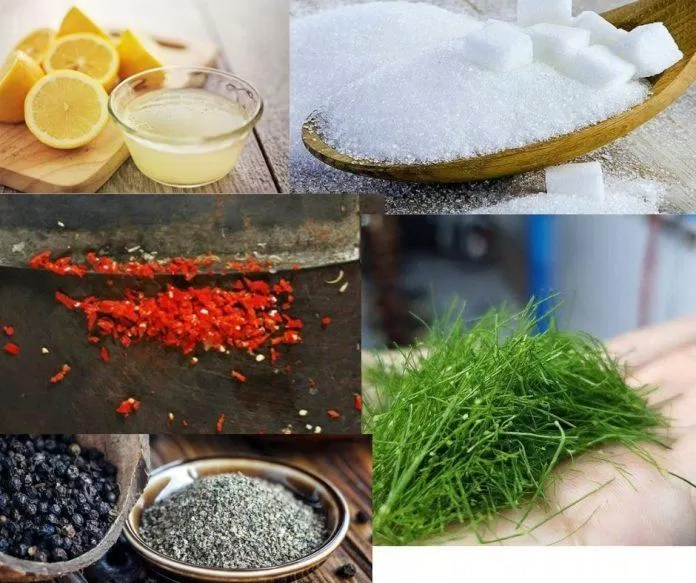 Nguyên liệu chế biến món chanh muối ớt (Ảnh: Internet)