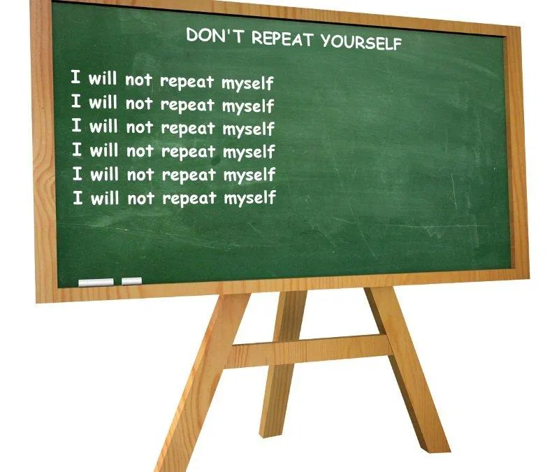 DRY = Don’t Repeat Yourself (Ảnh: Internet). DRY = Don’t Repeat Yourself (Ảnh: Internet).