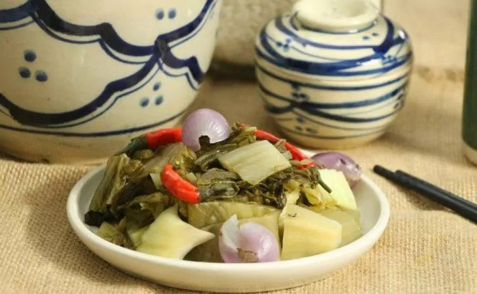 Dưa muối hỗ trợ rất tốt cho hệ tiêu hóa. (Ảnh: Internet) Dưa muối hỗ trợ rất tốt cho hệ tiêu hóa. (Ảnh: Internet)