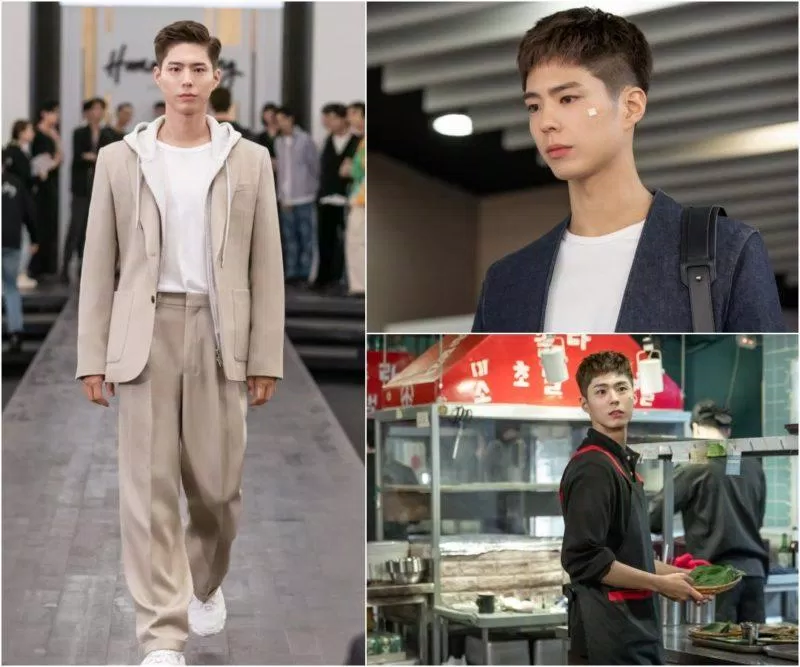 Tạo hình của Park Bo Gum trong phim Record of Youth. (Nguồn: Internet)