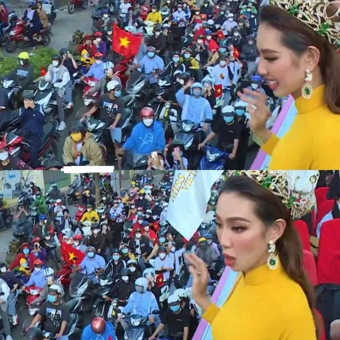 Thùy Tiên cười nghiêng ngả vì sự chọc ghẹo của fan (Nguồn: Internet) Thùy Tiên cười nghiêng ngả vì sự chọc ghẹo của fan (Nguồn: Internet)