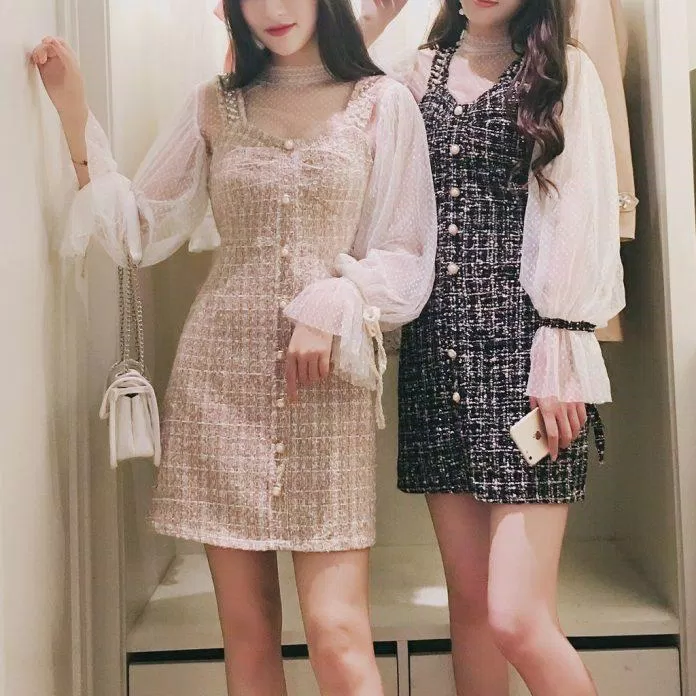 Tweed phối ren cực kì tiểu thư (Nguồn: Internet) Tweed phối ren cực kì tiểu thư (Nguồn: Internet)
