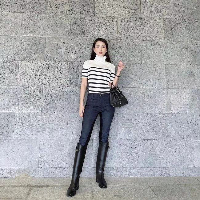 Nổi bật hơn một chút với boots cổ cao (Nguồn: Internet) Nổi bật hơn một chút với boots cổ cao (Nguồn: Internet)