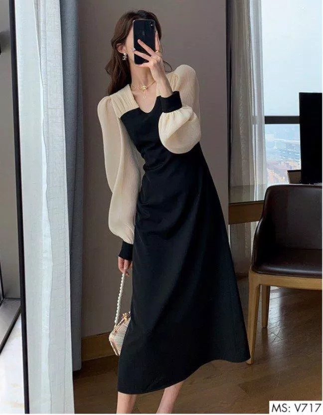 Phần vai phồng tay chun giúp dang người thêm thon gọn (Nguồn: Internet) Phần vai phồng tay chun giúp dang người thêm thon gọn (Nguồn: Internet)