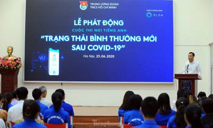 ELSA Speak phát động cuộc thi nói tiếng Anh "Trạng thái bình thường mới sau Covid-19" 23/6/2020 (Nguồn: Internet). ELSA Speak phát động cuộc thi nói tiếng Anh "Trạng thái bình thường mới sau Covid-19" 23/6/2020 (Nguồn: Internet).