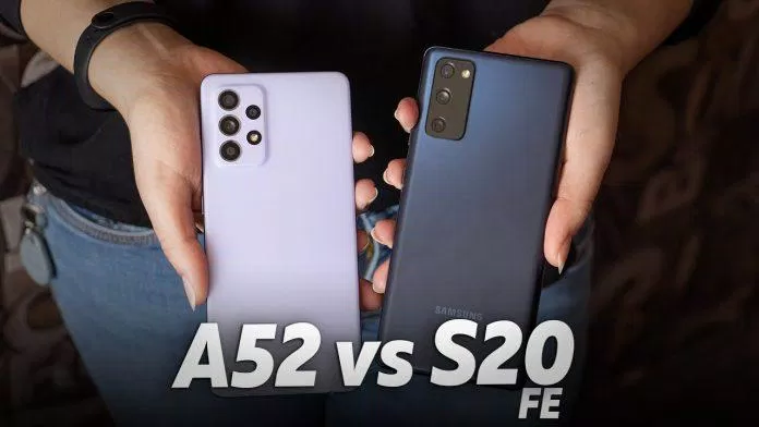 Điện thoại A52 khá giống với S20 FE (Ảnh: Internet).
