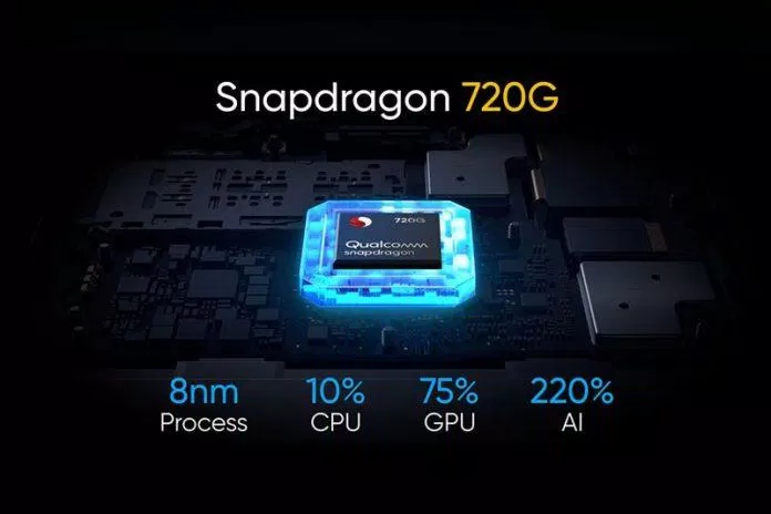 Điện thoại Galaxy A52 dùng chip Snapdragon 720G (Ảnh: Internet).