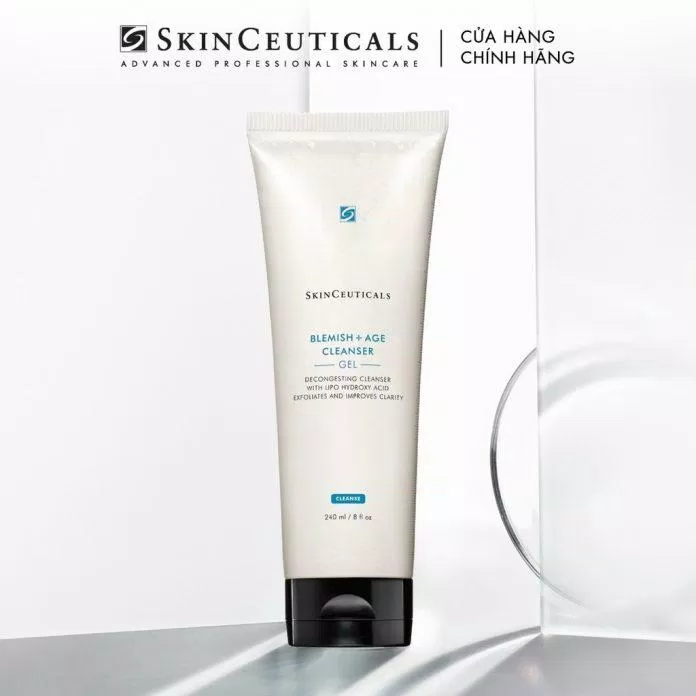 Sữa rửa mặt SkinCeuticals Blemish + Age Cleanser giảm mụn thông thoáng lỗ chân lông